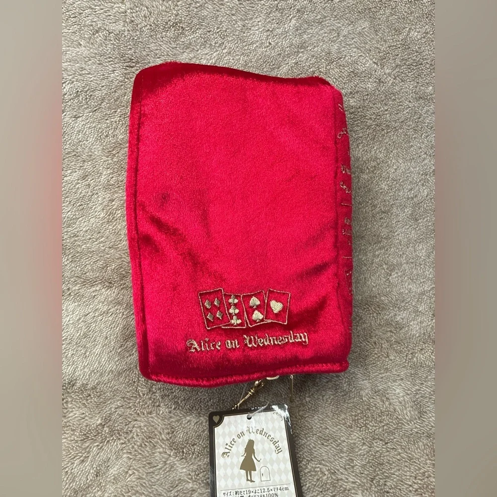 Alice on Wednesday Red Cosmetic Bag